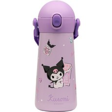 LiLFANT 孩童斜背不鏽鋼保溫水壺, 酷洛米, 460ml, 1個