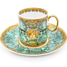 VERSACE Palazzo Verde 義式濃縮咖啡杯盤組, 混合色, 1套