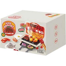 MY LITTLE TIGER 兒童烤肉廚房玩具套裝, 混合色