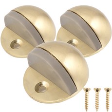 Cholmuldaejang 地板門擋 橢圓半月形 3入 + 螺絲 3入, 1套