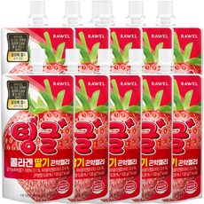 RAWEL 低卡蒟蒻果凍飲 膠原蛋白草莓口味, 10個, 130g