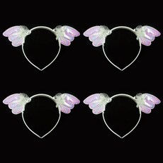 LivingDA 蕾絲天使翅膀髮箍, 混色, 4個