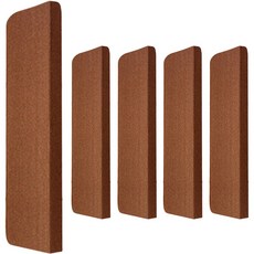 Sionnet 防滑樓梯墊, 5個, 棕色
