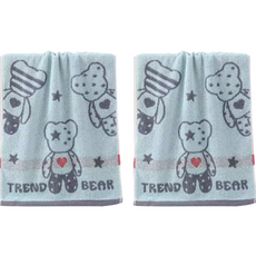 ZBIBI 角色小熊純棉擦手巾, 天空, 2個