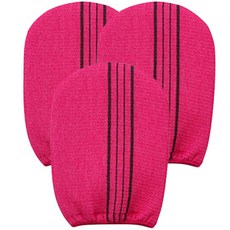 ZBIBI 去角質沐浴義大利巾, 1入, 3個, 紅色