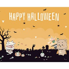 PARTYHAE Petit Crew 萬聖節橫幅, 橘色