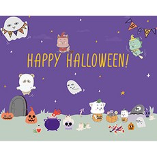 PARTYHAE Petit Crew 萬聖節橫幅, 紫色