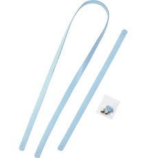 Knitt NEW 彩色索特雷吉背帶 2件組 83cm, 粉彩藍, 1套