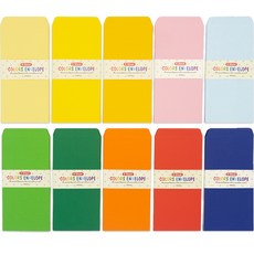misoro 1000 彩色信封組 直式 2337, 10色, 80個