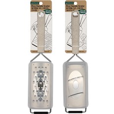 youhouse 米糠手柄起司刨絲器 細絲型 + 切片型組合, 混合顏色, 1套