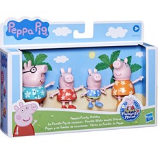 Hasbro 孩之寶 粉紅豬小妹家族公仔 4件組, 單品, 混色