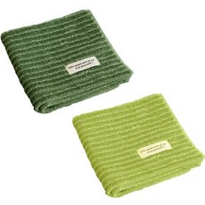 ZBIBI 擦手毛巾 2種組, 綠色, 1組