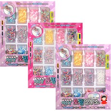 方形盒史萊姆裝飾配件 12種 x 3組, 隨機出貨, 1套