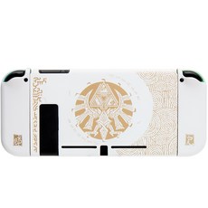 HOHOO 任天堂 Switch 薩爾達傳說 王國之淚 主題 白色保護殼, 單一商品, 1個