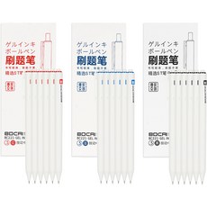 Donga PMS 博彩無酸筆 0.5mm 3 種 x 6p 套裝, 黑色, 藍色, 紅色, 1套
