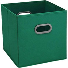 Maket Gamseong 把手布料多種收納箱, 1個, 綠色