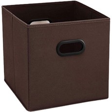 Maket Gamseong 附把手布質多功能收納盒, 1個, 棕色