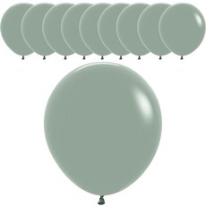 Sempertex 氣球 45cm, 粉彩暮光月桂綠, 10個