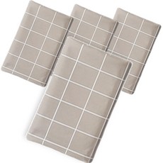 O-ON 生活防水方形餐墊 4入, 灰色, 137 x 137 cm