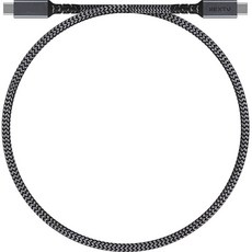 넥스트유 C타입 PD 고속충전 데이터 케이블 NEXT-1714CC-100W, 50cm, 블랙, 1개