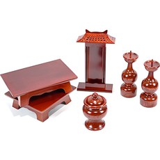 Namwonmoggi 名品南原 韓國製文化財白蠟木香爐6件組, 1套, 5種