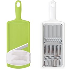 下村方便高麗菜削皮器+雙面削皮器套裝, 高麗菜刨絲刀(綠色), 雙面刨絲刀(白色), 1套