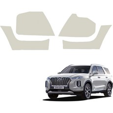 메이튼 스크래치 순정 가죽 기어사이드 커버 LED 유, 바닐라베이지, 현대 팰리세이드