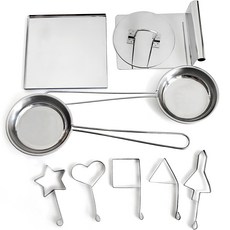 電磁爐用製作椪糖組+杓子, 混合色, 1套