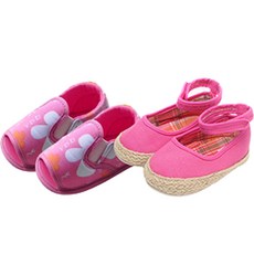 JOYMULTI 幼童款印花學步涼鞋 2雙組