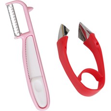 SHIMOMURA 下村工業 方便水果削皮器 + 頂部開瓶器套裝, 1組