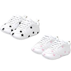 JOYMULTI MK女童款星星雙線天使學步鞋 2種組