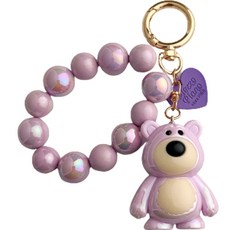 Legend C 閃亮小熊鑰匙圈 汽車鑰匙圈, 02 紫色, 1個
