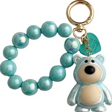레전드C 블링 곰돌이 열쇠고리 자동차 키링, 04 민트, 1개