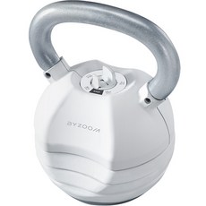 BYZOOM FITNESS 五段可調式壺鈴, 白色, 1個, 13.6kg