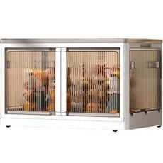 MINEING Comodo 雙門式 5面開門 可移動折疊塑膠收納箱 41公升 1號, 白色, 1個