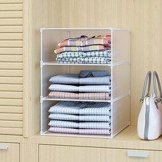 PLENO 衣櫃整理箱 收納盤 收納箱 大型 橫向1格 x 縱向3格, 半透明, 1個