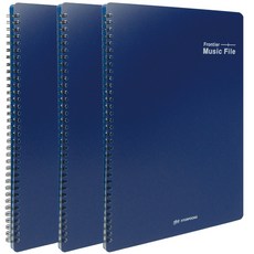 Hyunpoong 20頁 Frontier 樂譜檔案 A4, 藍色, 3個