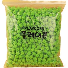 PLAYCORN 花朵造型DIY材料補充包 800p 套組, 綠色, 1套