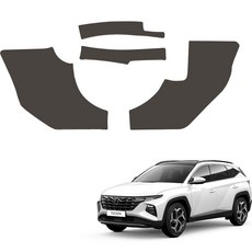 메이튼 스크래치 순정 컬러 가죽 카울사이드 커버 SC, 현대 투싼 NX4, 다크브라운