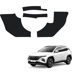 메이튼 스크래치 순정 컬러 가죽 카울사이드 커버 SC, 현대 투싼 NX4, 블랙