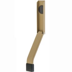 PLUSLINE 一觸式黏貼無打孔金屬半自動門擋 米色, 1個