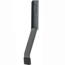 PLUSLINE 一觸式黏貼免鑽孔金屬半自動門擋 灰色, 1個