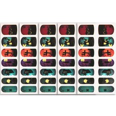 PARTYHAE 萬聖節主題美甲貼, 恐怖公墓, 5張