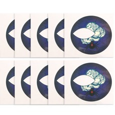 PARTYHAE 萬聖節臉部眼部紋身貼紙派對道具, 10個, 骷髏