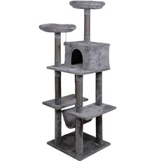 PET Morning 貓咪舒適5層吊床貓跳臺 PMC-CT510, 灰色, 1個