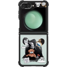 모란카노 임팩트 콜라주 디자인 투명 범퍼 휴대폰 케이스