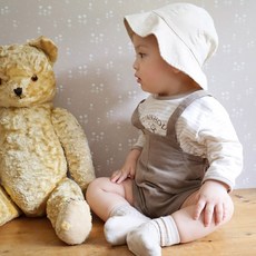 BEBENINE 兒童燈芯絨吊帶褲