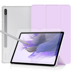 제이로드 클리어슬림 태블릿 케이스 + 강화유리 세트, 라이트퍼플