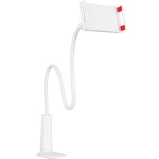 레벤트 핸드폰 태블릿 자바라 스탠드 거치대, 화이트, 1개