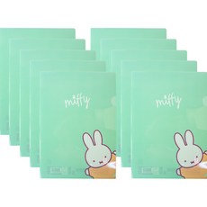 STUDIO EIGHT Miffy L型文件夾, 薄荷（米菲）, 10個